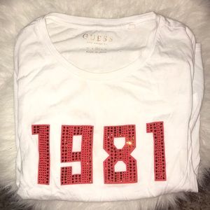 Guess T-shirt with rhinestone details